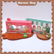3D Christmas BoxPenghapus Set 4 XD-922 Eraser Setip Erase Rubber Santa Tree Cute Unique Strange Kids