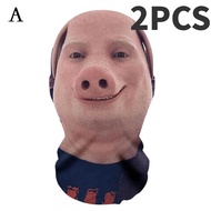 2PCS For John Pork Is Calling Interesting 3D Printed Seamless Mask John Pork Smiling Cosplay Facial 