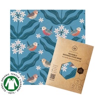 Bird Songs (Organic) / Minimakers beeswax wrap / cling wrap alternative/ wax paper/ eco-friendly/ reusable/ zero waste
