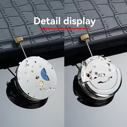High Quality 8205 Six-Hand Moon Phase Movement, Mechanical Watch Movement Replacement for 3/6/9/12 S
