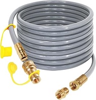 GHAKUTB 1/2 inch Natural Gas Hose for Generator with Quick Connect Fittings, Natural Gas to Grill Ho