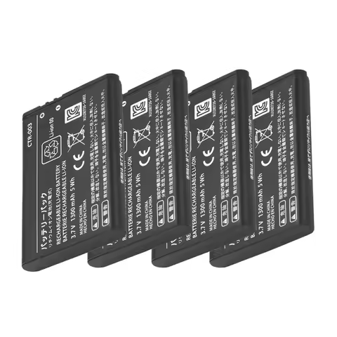 4x1300mAh CTR-003 battery pack For Nintendo Switch Pro Wireless Controller 2DS XL, 3DS, CTR-001, JAN
