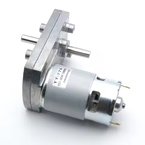 Square DC Reducer Motor TT-775 6V 12V 24V Double-Hollow Shaft High Torque Gear Motor DC 3-30V CW CCW