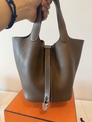 Hermes Picotin Lock Bag 18 大象灰