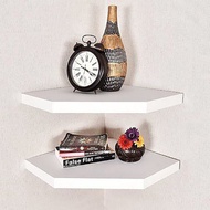 Corner wall shelf (2 pcs) Size (30cm x 30cm)