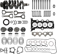 1.6L G4FJ Engine Overhaul Rebuild Kit/Crankshaft Pistons & Engine Bearing Cylinder Head Bolts Set Fi