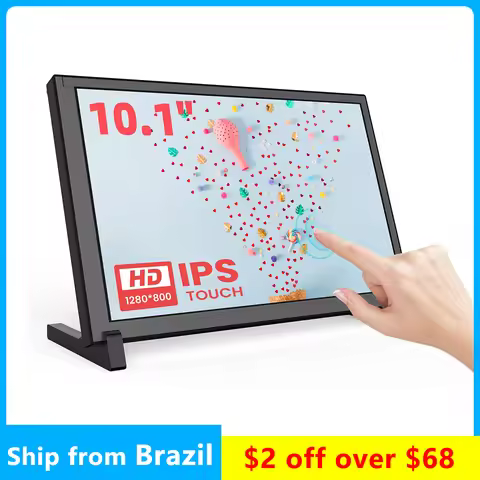 Eyoyo Monitor 10.1 inch Capacitive Touchscreen Portable 1280x800 IPS Display For Raspberry Pi Plug A