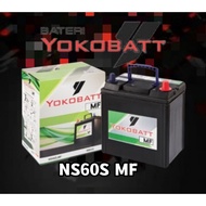 NS60S Yokobatt Maintenance Free (Kering)Bateri Kereta Car Bettery (Fast shipping & Ready stock)