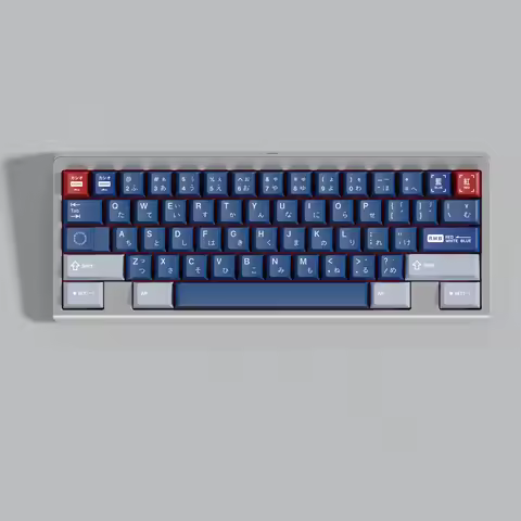 PBT Keycaps RWB Keycap Cherry Profile Dye Sublimation Blue Red Key Cap For MX Keyboard GH60 F75 F99 