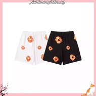 Denim Tears Kapok Puff Print Shorts Men Woman Summer Loose Casual Stretch Drawstring Breeches Street