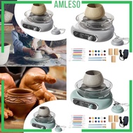 [Amleso] Pottery Wheel Machine Electric Pottery Wheel Mini Pottery Wheel Kit Turntable Pottery Wheel