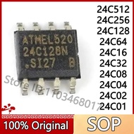 5PCS AT 24C01 SOP8 24C02 24C04 24C08 24C16 24C32 24C64 24C128 24C256 24C512 93C46 93C56 93C66 93C86 