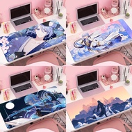 HOT Anime Genshin Impact Kamisato Ayaka Kamisato Ayato Mouse Pad Large Keyboard Desk Mat Computer Mousepad Gaming Accessories