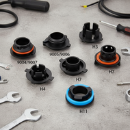 1 Unit LED Headlight Lamp Adapter Holder for H4 H1 H11 H7 9005 9006 H3 Socket  1 Unit Pemegang Penye