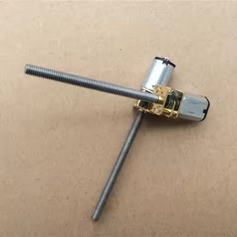 1PC Micro N20 Full Metal gearbox Gear Reducer Motor DC 6V 30RPM- 500RPM with 55mm Long M4 Screw Shaf