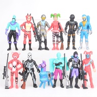 12PCS Fortnite Character Game Action Figure Model Dolls Toys For Kids Cake Topper Decor
