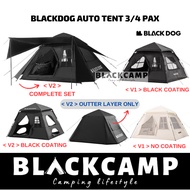 Blackdog Automatic Tent Large 3-4P Rainproof PU2000mm UPF40+ Outdoor Khemah