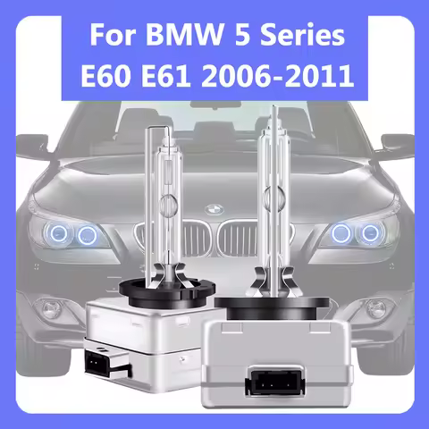 2 Pcs HID Xenon Light Bulbs D1S Fit for BMW 5 Series E60 E61 2006 2007 2008-2011 4300K 6000K 8000K 1