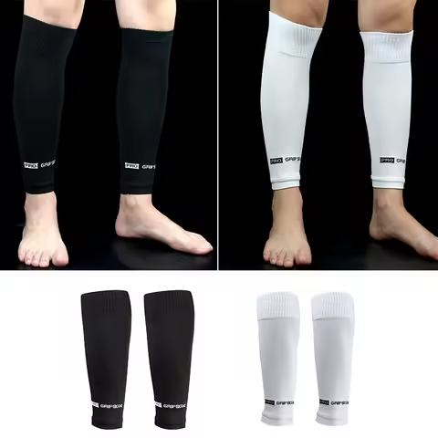 Football Socks Men's Leg Warmers Basketball Football Sports Socks Adult Elastic Soccer Shin Guard Ca