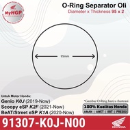 MESIN 91307K0JN00 Oring 95 x Thickness 2mm Separator Crankshaft Genio K1A Scoopy K2F O-Ring 95x2 Rub