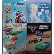 Disney Sticker Scenes book : Frozen, Cars 2, Planes,Mickey Mouse ClubHouse