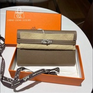 🌈Hermes🧡Kelly Wallet🧡大象灰銀扣🌟全新閒置🌈Epsom皮🌟kellywallet🌟kellylongwallet🌟kelly🌟長銀包🌟愛馬仕🌟