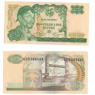 Uang kuno Indonesia 25 Rupiah 1968 Seri Soedirman