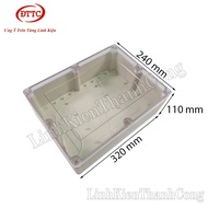 ABS Plastic Box 320x240x110mm Transparent Lid