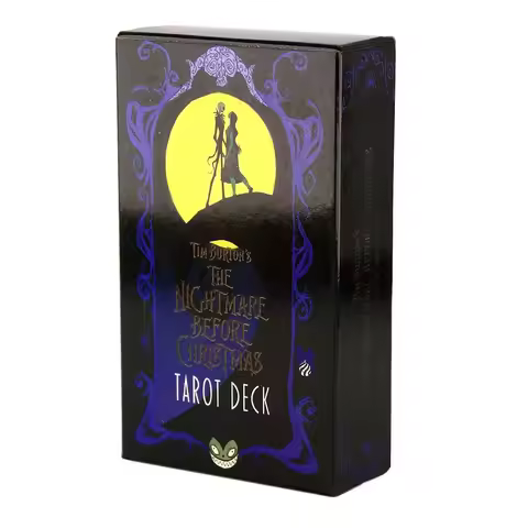 10.3*6cm Fortune Nightmare Before Christmas Taort Sortilege Board Game High Magic Tarot Deck Rider W
