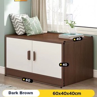 Wonderful  90 cm & 60 cm 2 Door Cabinet with seat / Window Cabinet / balcony Kabinet / Shoe Cabinet 