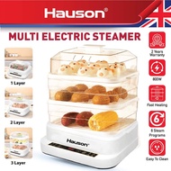 HAUSON 26L Electric Food Steamer Pengukus Elektrik 3 Tingkat Transparent Cover Multifunctional Steam