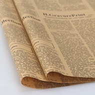 Vintage Craft Paper Flower Wrapping Paper