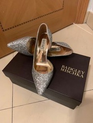 Badgley Mischka 側空閃片尖頭高跟鞋 婚鞋