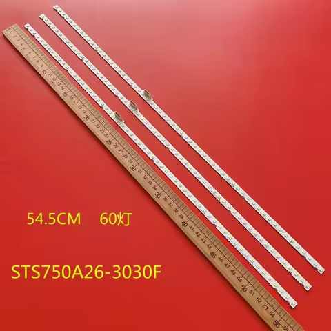 3 PCS LED backlight strip for 75NU7100 STS750A26_3030F UE75NU7170 UE75NU7105 UN75RU7100 STS750A26_30