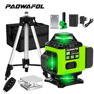 ۩﹊arinola 16 Lines 4D Green Laser Level Self-Leveling Wireless Remote With Battery