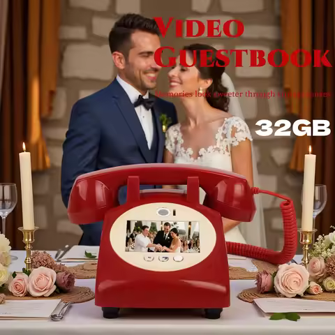 Video Wedding Guestbook Phone Video Blessing Sign-in Book Birthday Party Celebration Guestbook Phone