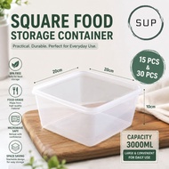 Microwave Container Food Container 3000ml (SQ7)/ Take Away Container / Bekas Makanan / Bekas Bahulu 