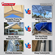 Gazebo Tent Camping Tent  Heavy Duty Gazebo Canopy Outdoor Khemah Night Market Canopy Car Tent Pasar