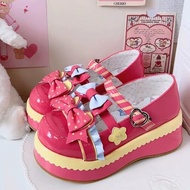 Lolita Small Leather Shoes Women Women jk New Style Platform Platform Shoes Bow Mary Jane Shoes #G5.