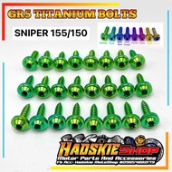 REAL TITANIUM GR5 SNIPER 150/155 BODY BOLTS SET (24pcs)