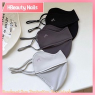 HBEAUTY NAILS Washable Bowknot Sun Protection Face Nylon Face Cover Reusable UV Face Shield Trendy Breathable Ice Silk Face Running Riding