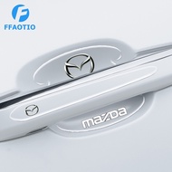 FFAOTIO Transparent Car Door Handle Protector Anti Collision Strip Car Accessories For Mazda 3 6 5 CX3 2 RX7 CX5 CX8 RX8 CX9 Axela MX5