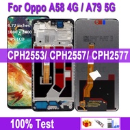 6.72"Original LCD Display for Oppo A58 4G LCD Display CPH2577 Touch Panel Screen for Oppo A79 5G CPH