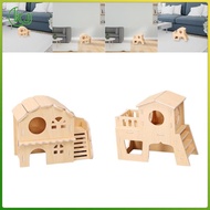 [Wishshopeelxl] Hamster House Lovely Hamster Hideout for Syrian Hamsters Guinea Pig Hedgehog