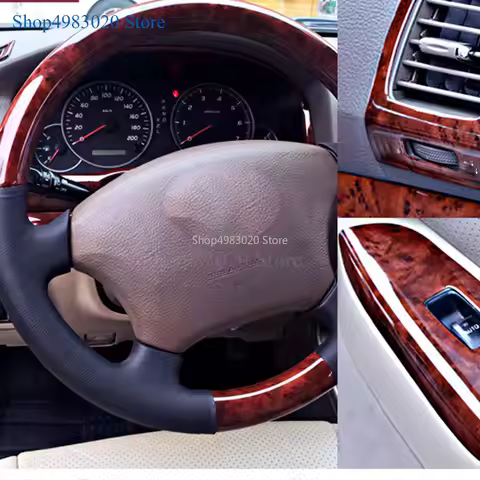 Wooden Interior Cover Trim Decoration for Toyota Land Cruiser 120 Prado FJ120 2003 4 5 6 7 2009 Car 