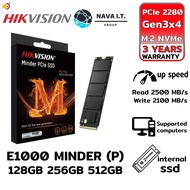 ลด 50% (พร้อมส่ง)COINSคืน15%FB9JMZV6 HIKVISION E1000 MINDER(P) SSD M.2 NVME 128GB 256GB 512GB ประกัน