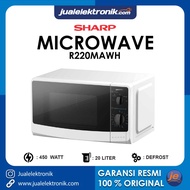 Sharp R220MAWH - Microwave Solo 20 Liter 450 Watt Putih