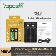 /Original Vapcell Q2S-C Smart Battery Charger For Lithium Ion Cell 3.7v 18650 / 26650 / 21700 / 1450