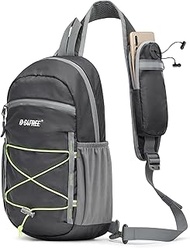 G4Free Sling Bag Backpack RFID Blocking Crossbody with Front Pocket Hiking Daypack Outdoor Chest Bag