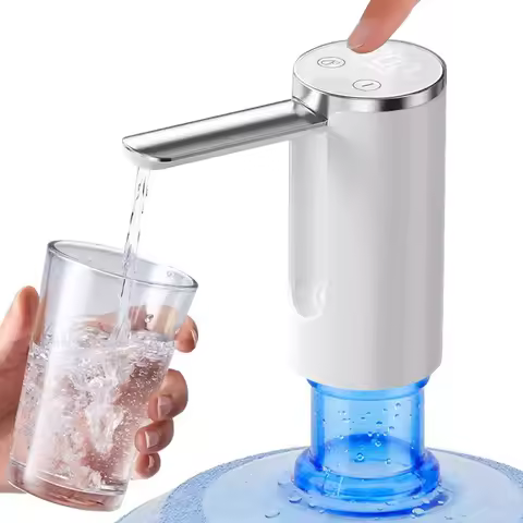 Electric Water Gallon Bottle Pump Automatic Folding Water Dispenser Pump 19 Liters Rechargeable Fold